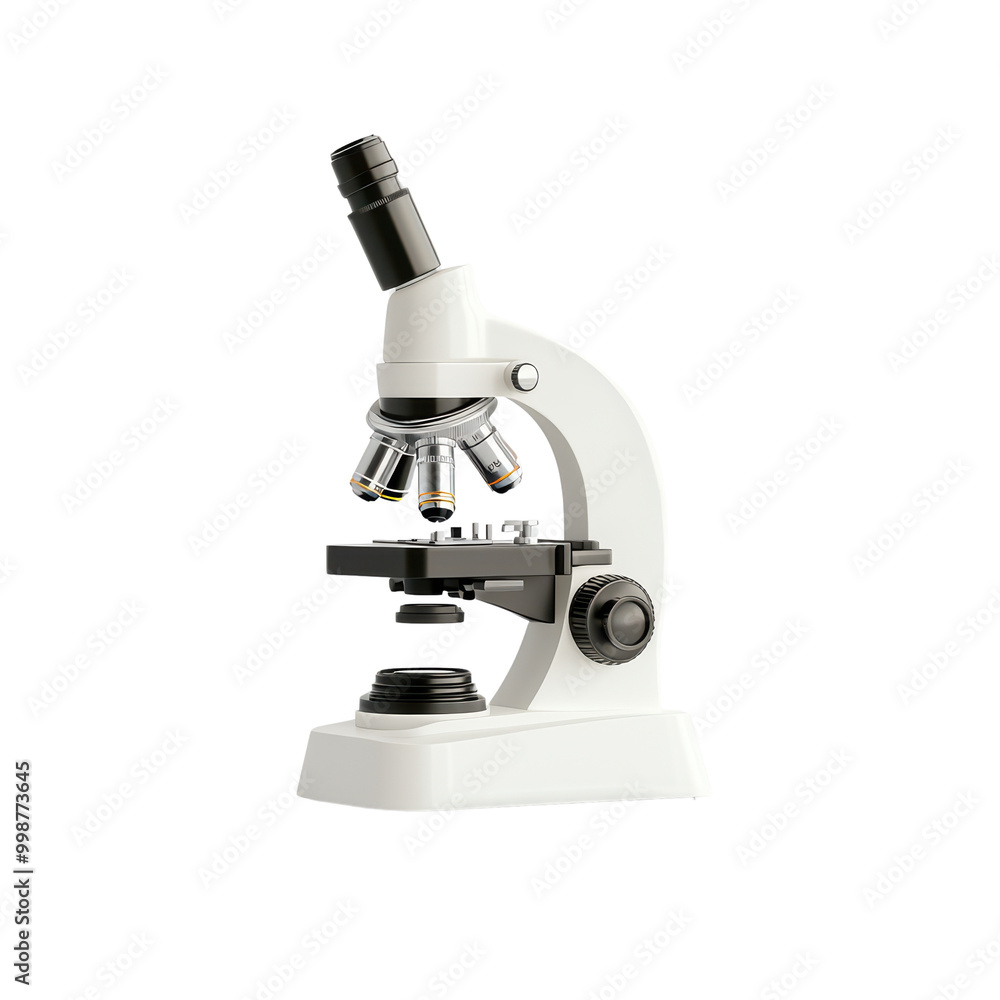 Microscope isolated on transparent background. Microscope isolated on transparent background.