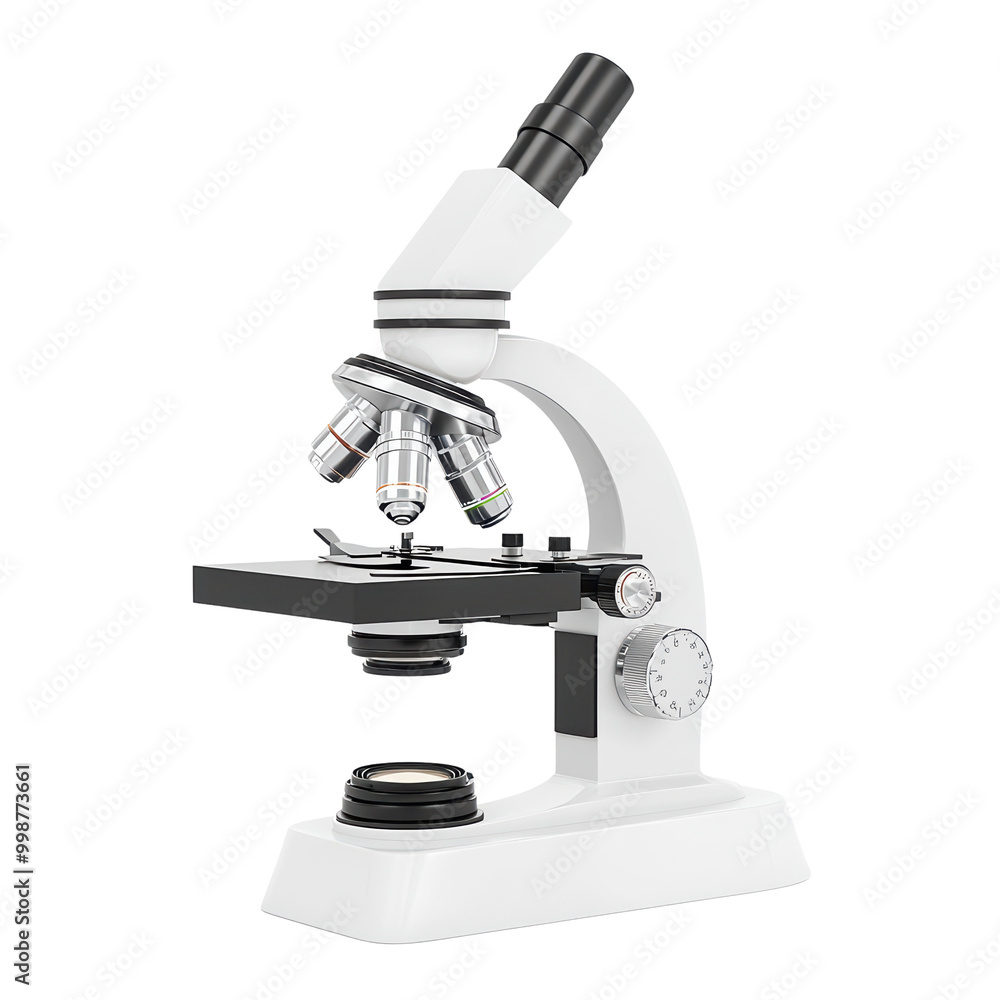 Microscope, isolated on transparent background. Microscope, isolated on transparent background.