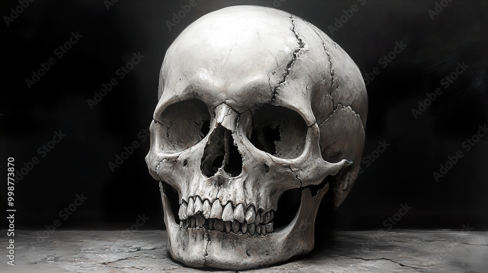 Human Skull: A Study in Mortality and the Art of the Macabre Human Skull: A Study in Mortality and the Art of the Macabre