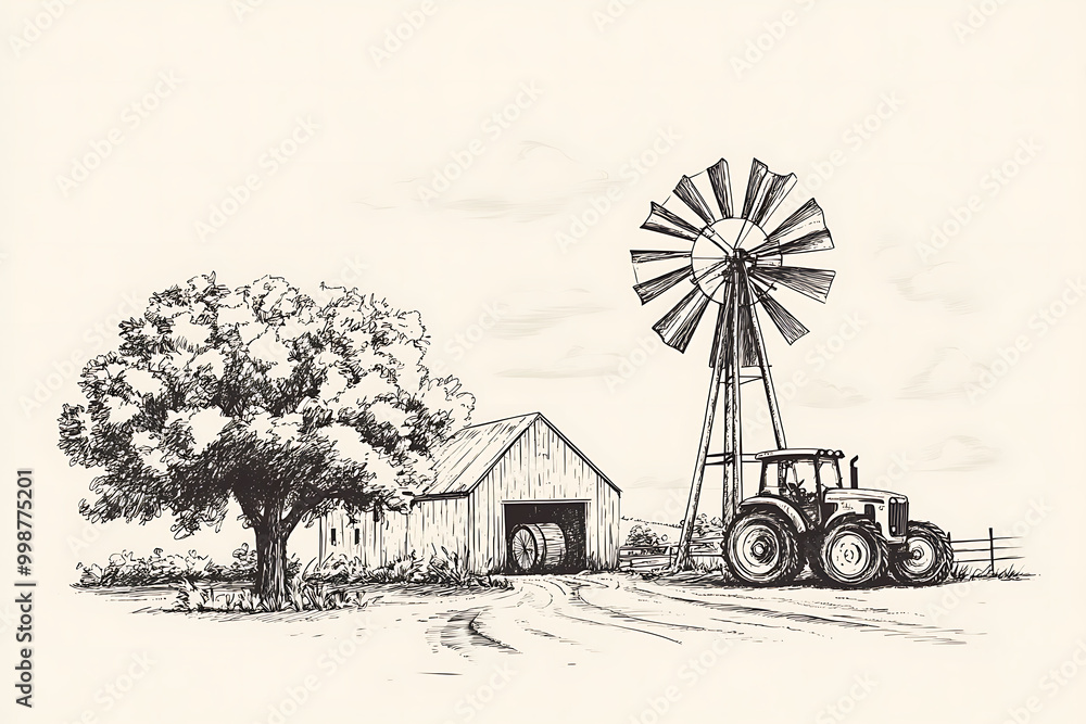 Fototapeta premium Rural scenery. Meadow, alkali, lye, grassland, pommel, lea, pasturage, farm. Rural scenery landscape panorama of countryside pastures.