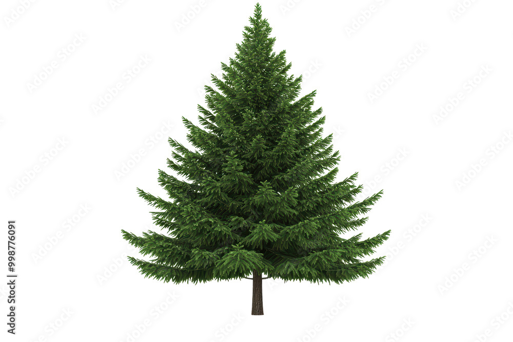 Green pine tree isolated on transparent background. Green pine tree isolated on transparent background.