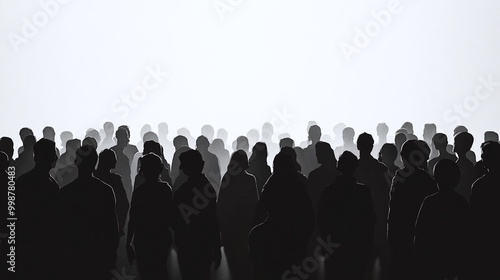 Wallpaper Mural silhouette of people in front of stage Torontodigital.ca