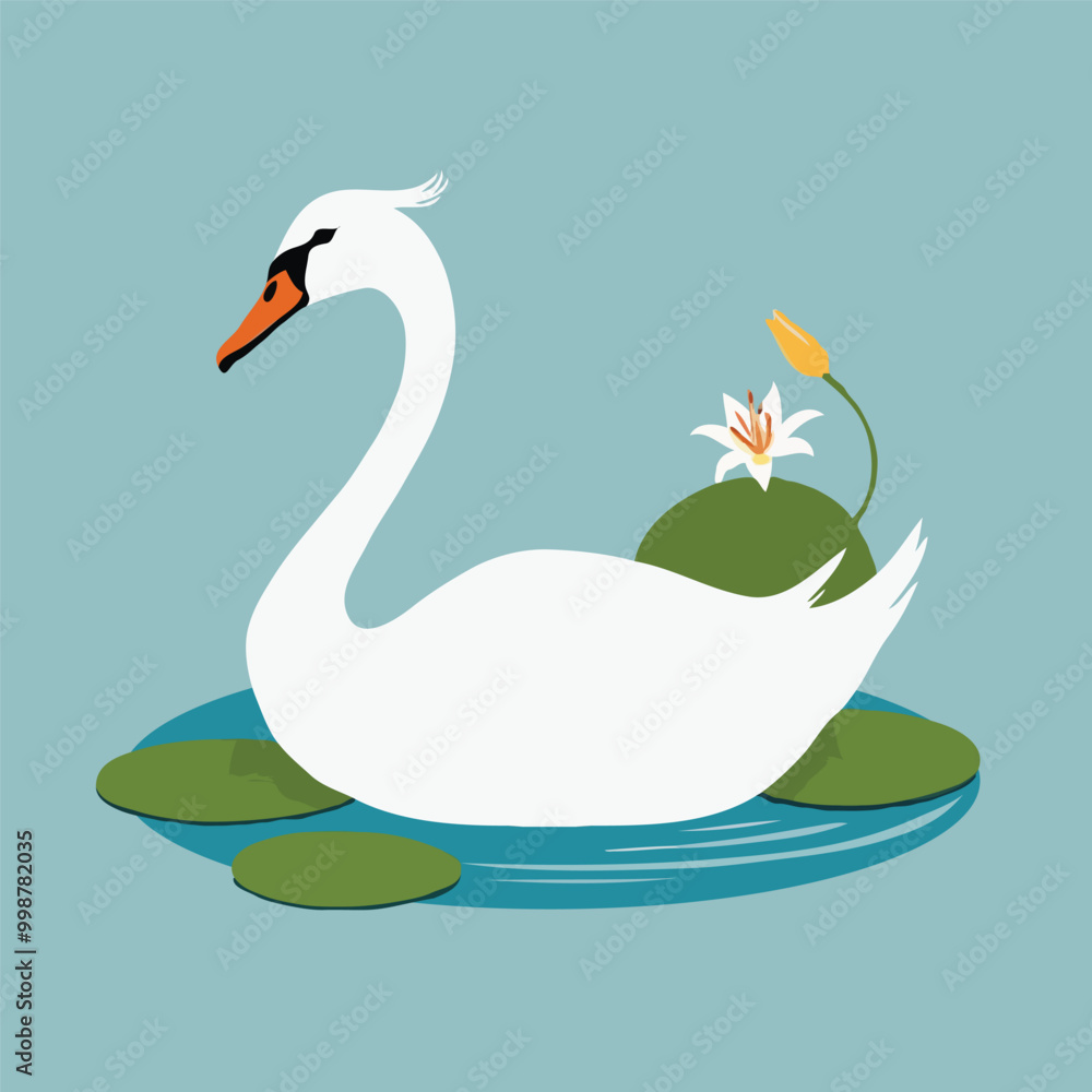 Obraz premium swan on a lake