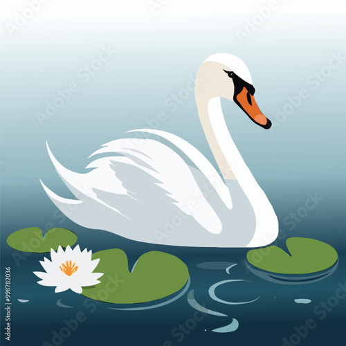 swans on the lake