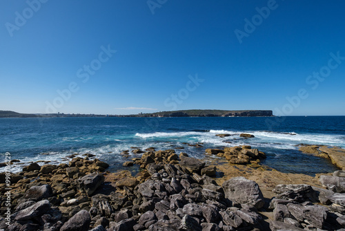 Shores near Hornby Lighthouse at South Head, New South Wales, Australia photo