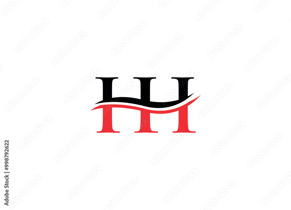 HH logo design vector icon template with white background HH logo design vector icon template with white background