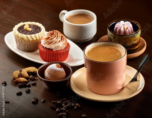 커피와 디저트의 완벽한 조합