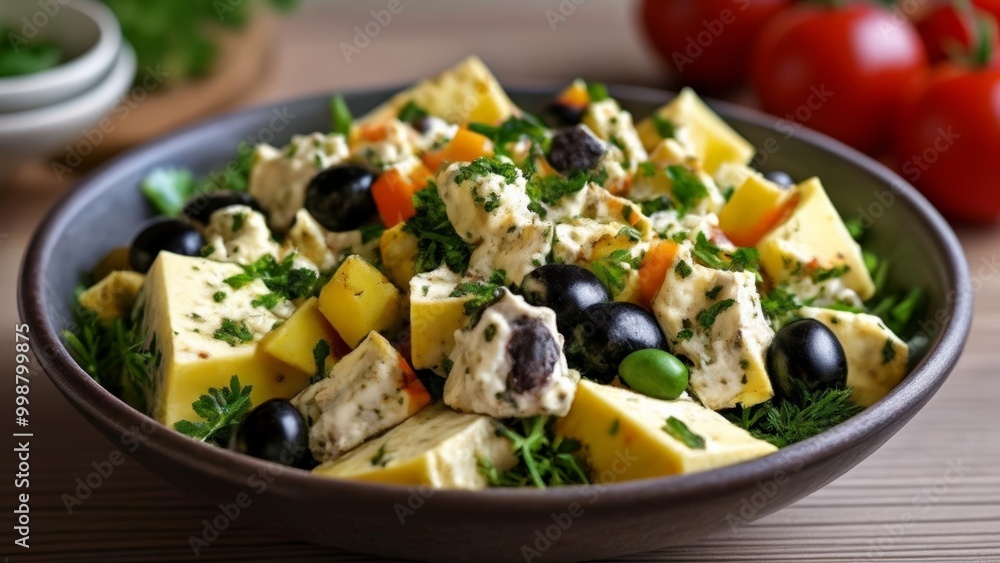 Fresh and colorful summer salad Fresh and colorful summer salad