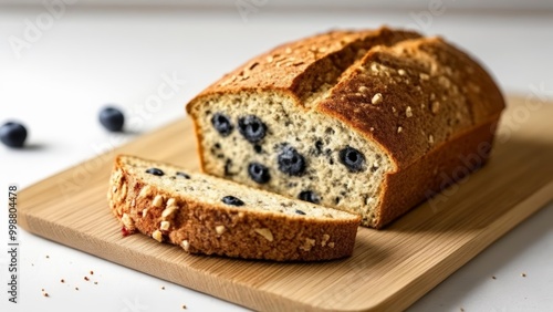  Delicious blueberry loaf freshly baked and ready to enjoy