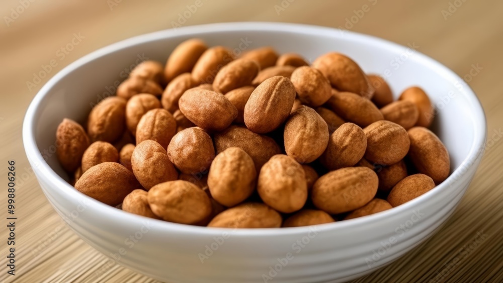 A bowl of almonds a healthy snack option A bowl of almonds a healthy snack option