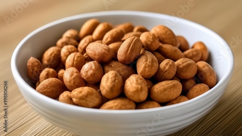  A bowl of almonds a healthy snack option