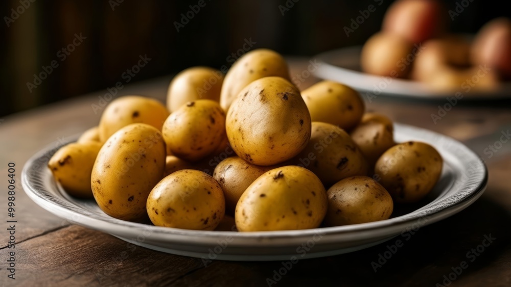 Freshly harvested potatoes ready for a delicious meal Freshly harvested potatoes ready for a delicious meal