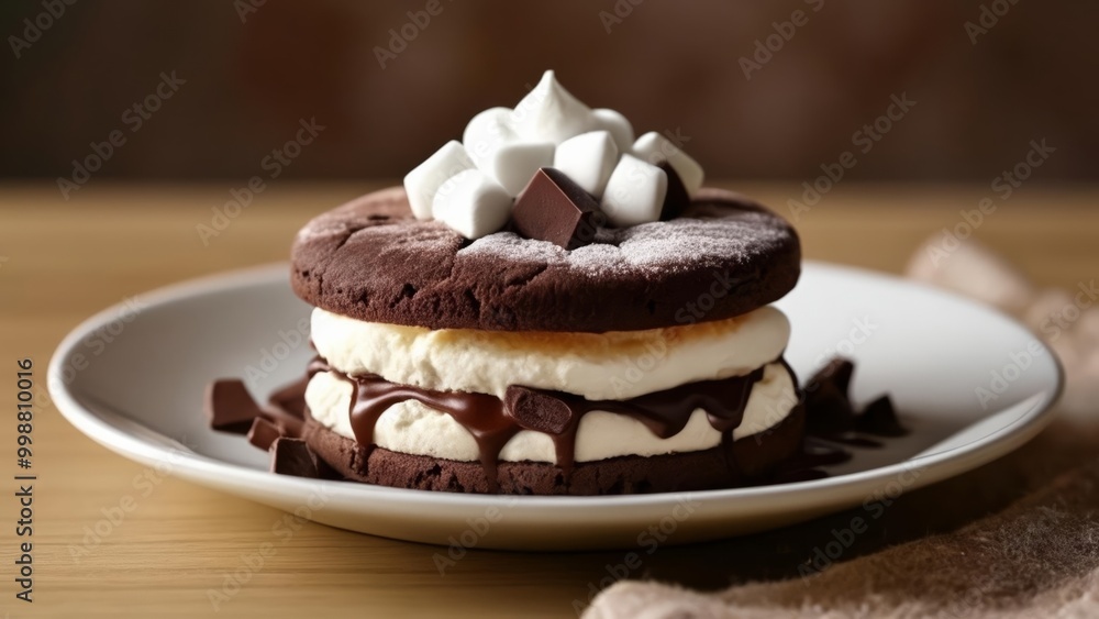 Indulgence in every bite Chocolate marshmallow and cookie delight Indulgence in every bite Chocolate marshmallow and cookie delight