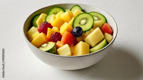  Fresh and vibrant fruit salad ready to be enjoyed