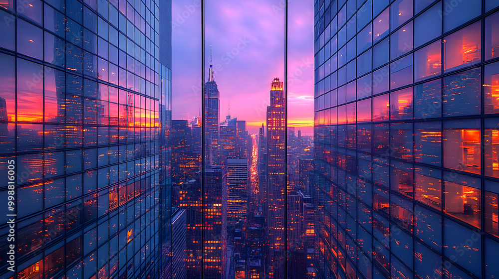 Photograph of Skyscrapers Reflecting in the Glass Wall of a Modern Building
Photograph of Skyscrapers Reflecting in the Glass Wall of a Modern Building