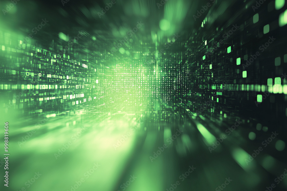 Abstract green digital matrix background, data flow with copy space, digital data network, cyberspace internet coding concept Abstract green digital matrix background, data flow with copy space, digital data network, cyberspace internet coding concept