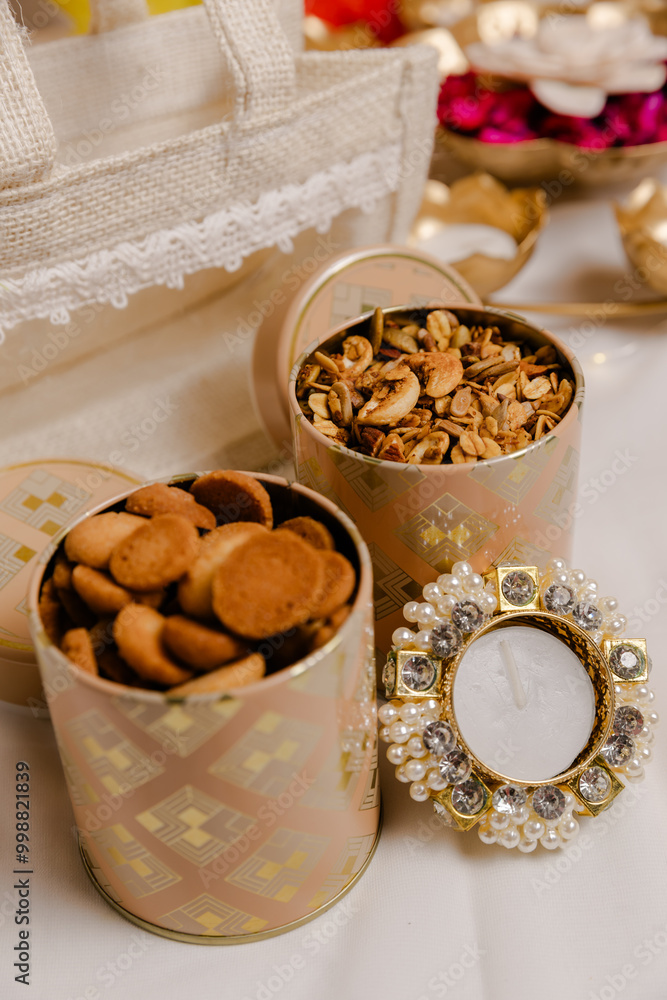 Diwali Gift Hamper | Festive Gift Basket Filled with Traditional Sweets and Treats for the Festival of Lights Diwali Gift Hamper | Festive Gift Basket Filled with Traditional Sweets and Treats for the Festival of Lights