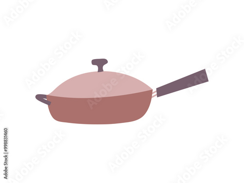 Frying pan icon vector concept design