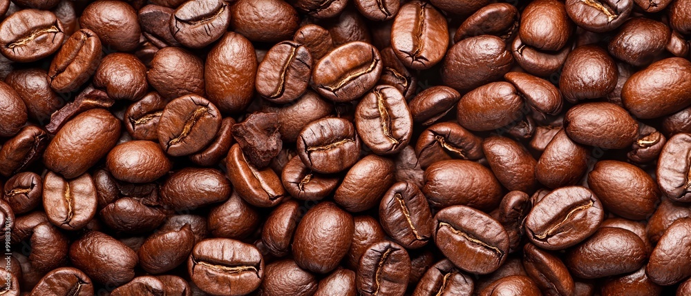 A stack of coffee beans atop one another, with an additional pile beneath A stack of coffee beans atop one another, with an additional pile beneath