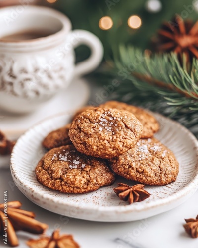 Warm Spiced Cookies with Aromatic Flavor photo