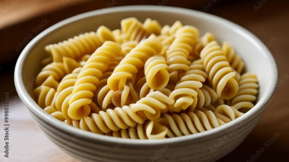Deliciously twisted A bowl of penne pasta Deliciously twisted A bowl of penne pasta