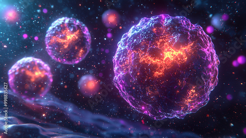 Wallpaper Mural Effector memory T cells - space, galaxy, stars, nebula, cosmic, universe, astronomy, planets, glowing, light, colorful, energy, science, astrophysics, cosmos, celestial Torontodigital.ca