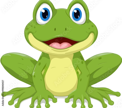 green frog cartoon