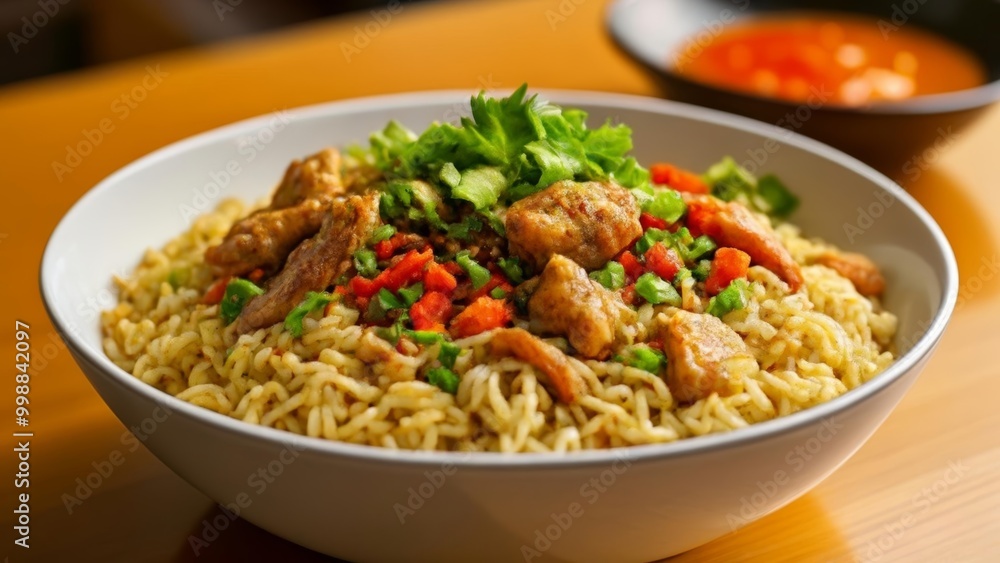 Deliciously balanced meal ready to be savored Deliciously balanced meal ready to be savored