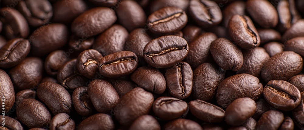 A pile of coffee beans stacked upon another larger pile A pile of coffee beans stacked upon another larger pile