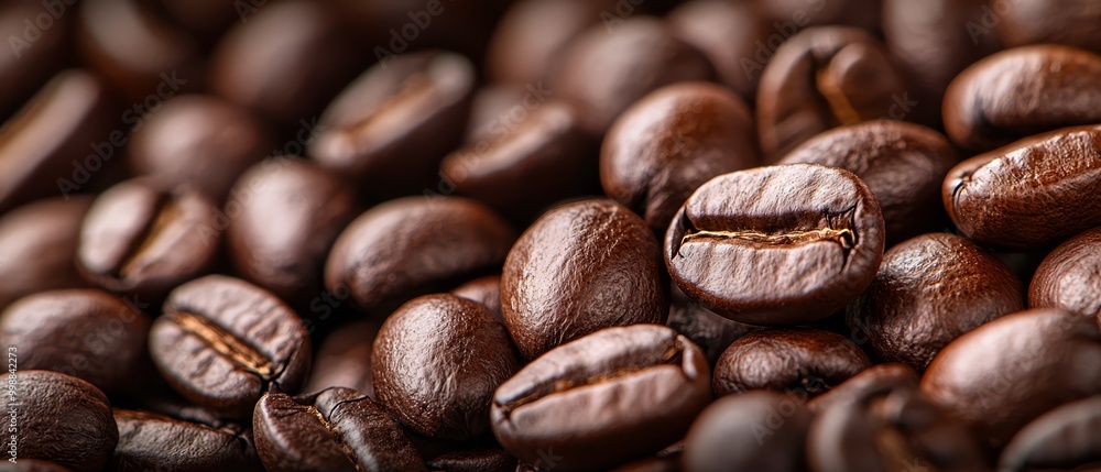 A pile of coffee beans stacked upon another larger pile A pile of coffee beans stacked upon another larger pile