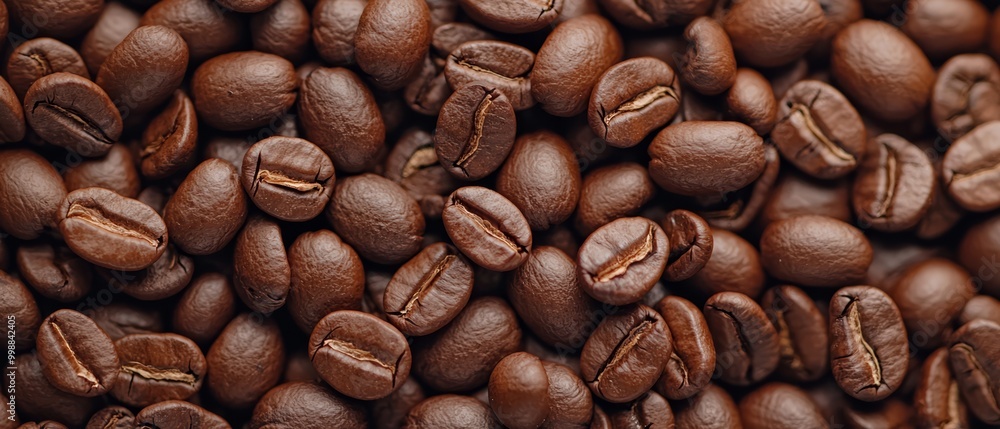 A pile of coffee beans stacked upon another larger pile A pile of coffee beans stacked upon another larger pile