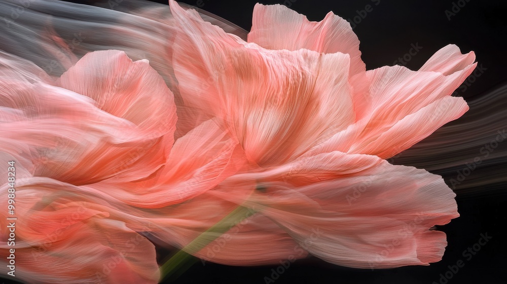 Pink Flower in Soft Motion Pink Flower in Soft Motion