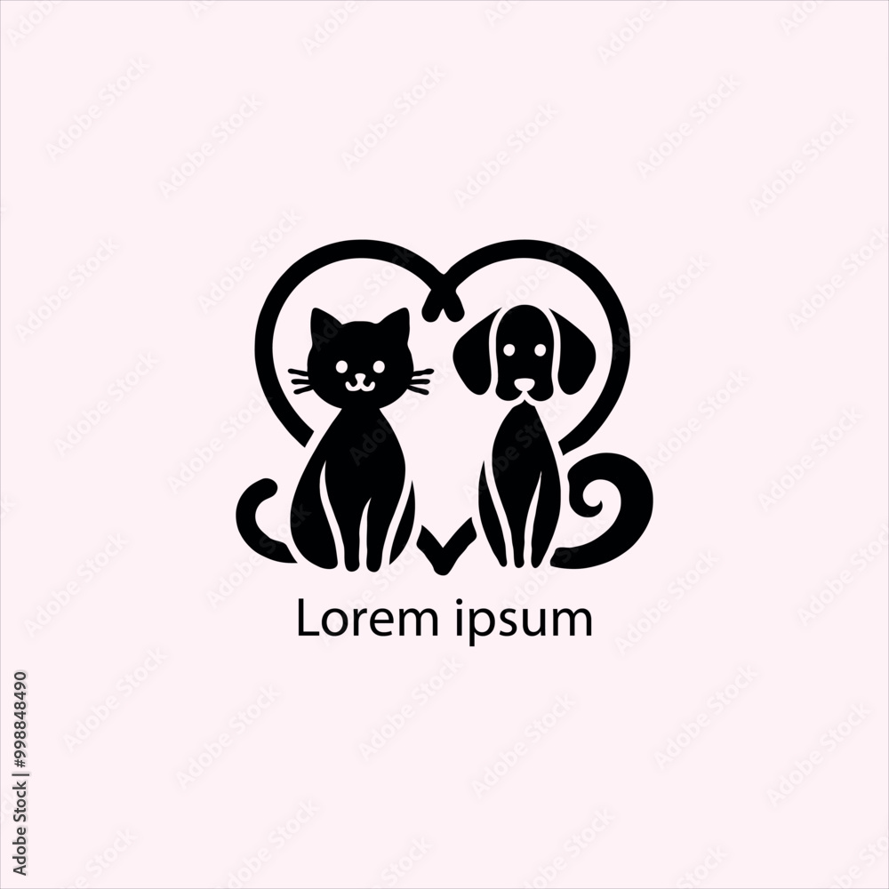cat and dog vector logo set , animal, pet, illustration, vector, cat, cat and dog vector logo set , animal, pet, illustration, vector, cat,