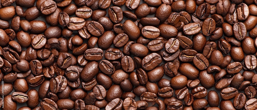 A stack of coffee beans with one beneath each bean A stack of coffee beans with one beneath each bean
