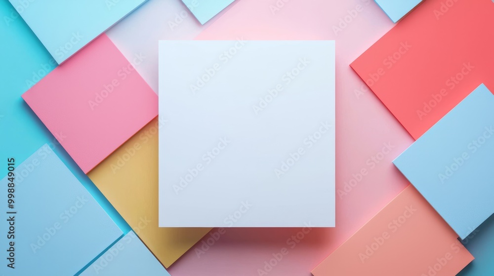 3D Isometric Creative Blank Sheet Design Template. 3D Isometric Creative Blank Sheet Design Template.