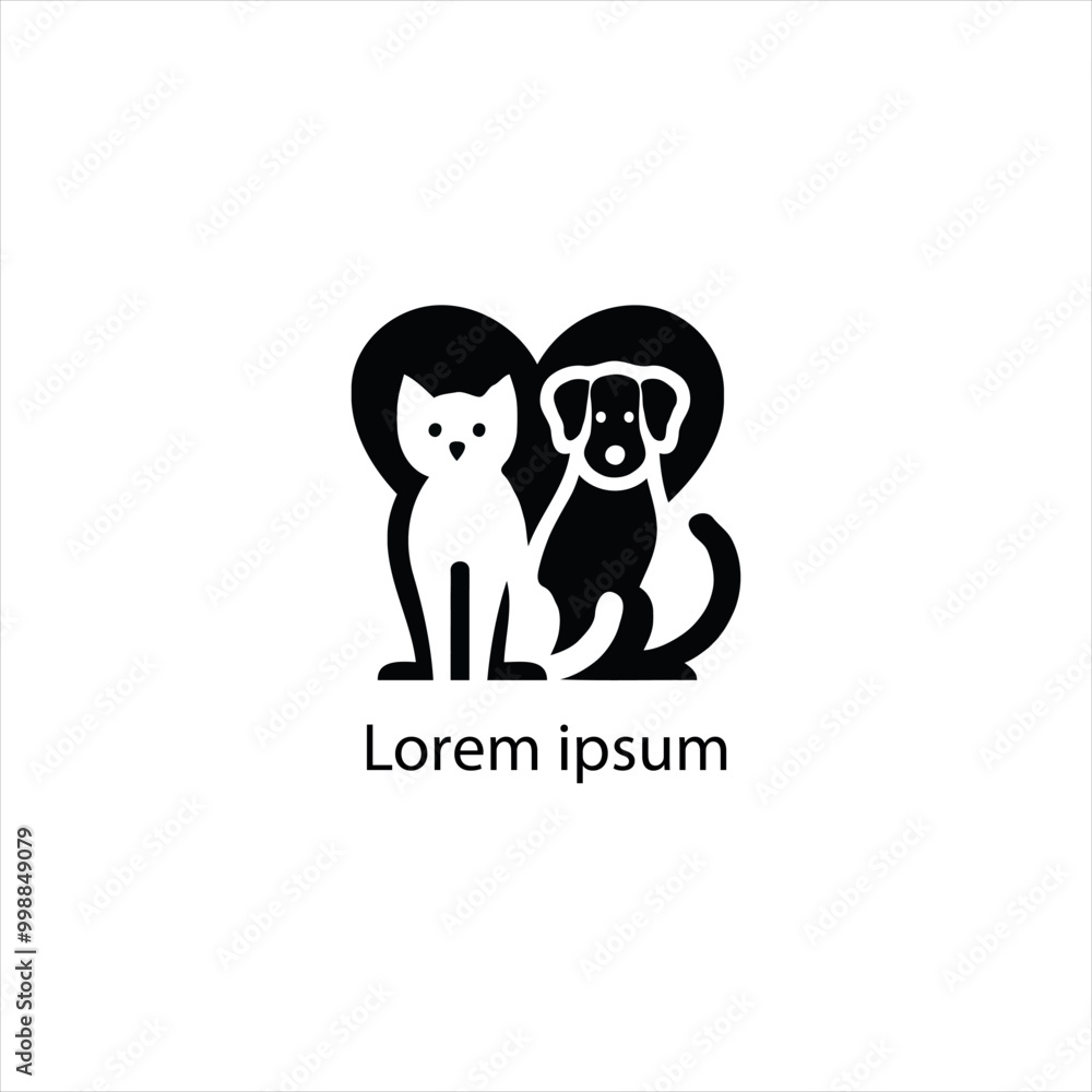 cat and dog vector logo set , animal, pet, illustration, vector, cat, cat and dog vector logo set , animal, pet, illustration, vector, cat,