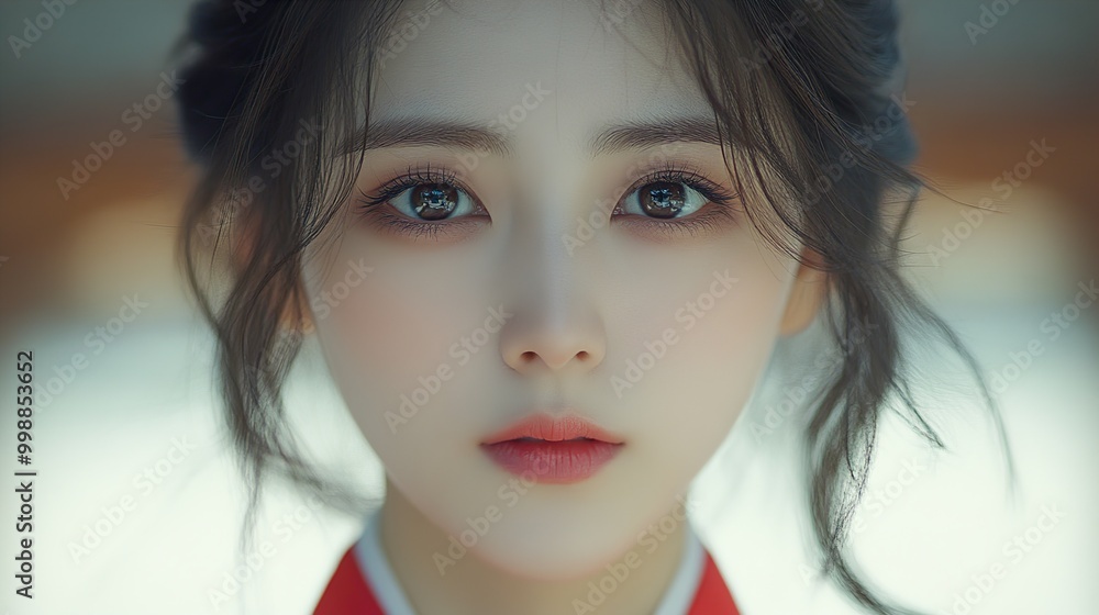 Close-up Portrait of a Beautiful Asian Woman Close-up Portrait of a Beautiful Asian Woman