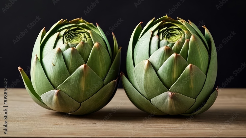 Fototapeta premium Fresh artichokes ready for culinary delight