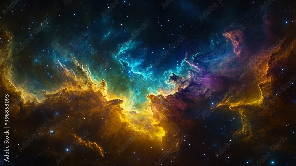 A nebula, its swirling colors reminiscent of a winter aurora borealis, a cosmic dance of light and energy against the vast darkness of space. A nebula, its swirling colors reminiscent of a winter aurora borealis, a cosmic dance of light and energy against the vast darkness of space.
