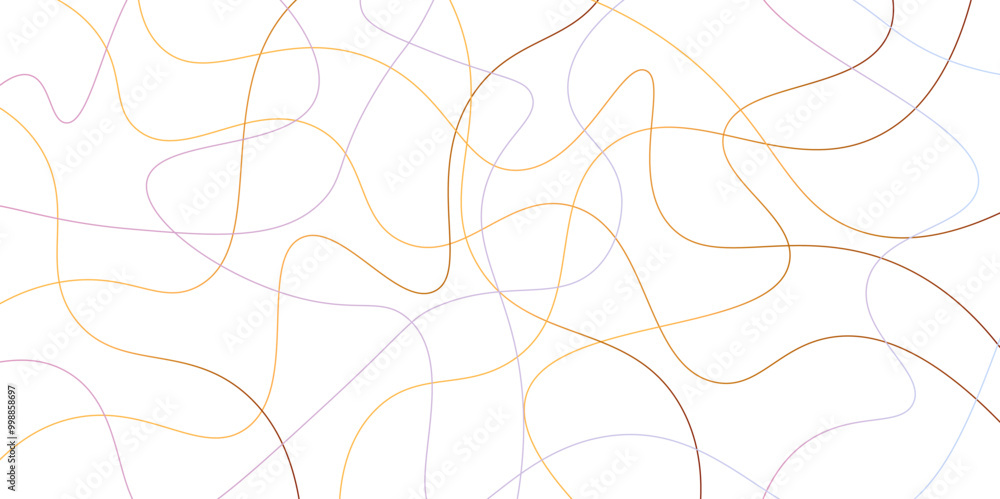 Random pattern colorful line stroke on a transparent background. Chaotic random lines abstract geometric pattern vector background. Decorative golden pattern with tangled curved lines. Random pattern colorful line stroke on a transparent background. Chaotic random lines abstract geometric pattern vector background. Decorative golden pattern with tangled curved lines.
