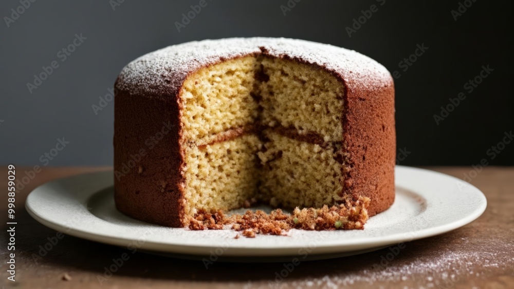 Deliciously tempting cake ready to be savored Deliciously tempting cake ready to be savored