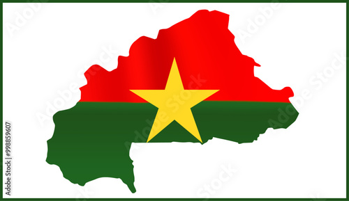 Burkina Faso Flag Design and Burkina Faso Map