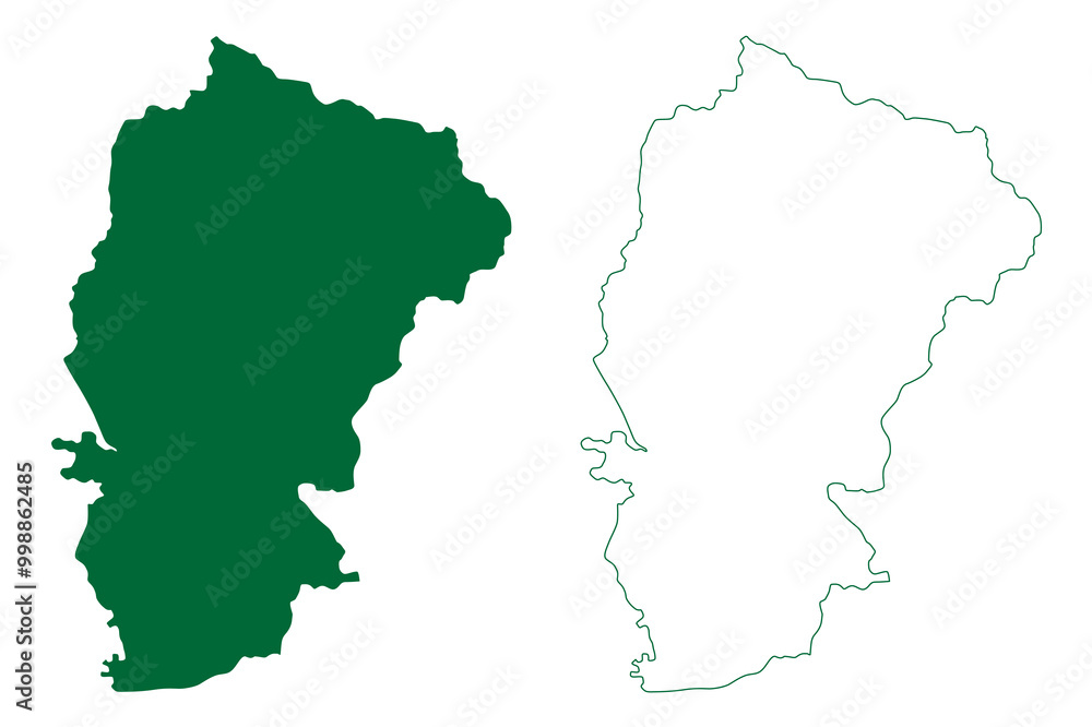 Rudraprayag district (Uttarakhand or Uttaranchal State, Republic of India) map vector illustration, scribble sketch Rudraprayag map Rudraprayag district (Uttarakhand or Uttaranchal State, Republic of India) map vector illustration, scribble sketch Rudraprayag map