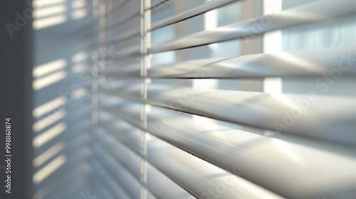 Sunlight Through White Window Blinds - Minimalist Interior Design