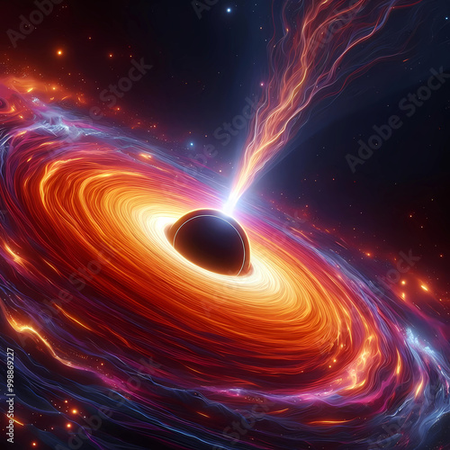 astronomy rotating black hole  photo