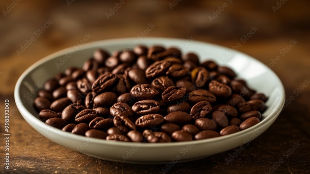 Aromatic coffee beans in a bowl Aromatic coffee beans in a bowl