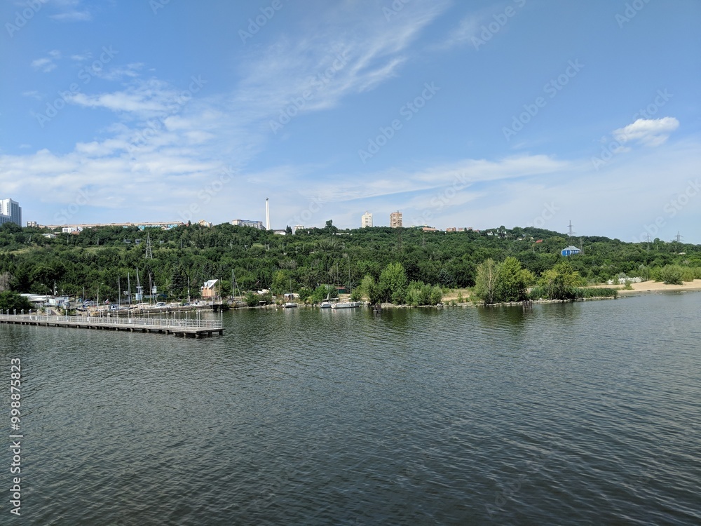 view of the river in the city view of the river in the city