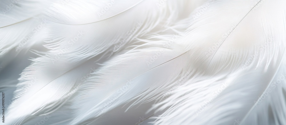 Fototapeta premium White Feather Texture