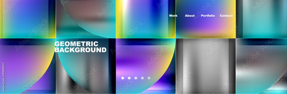 Fototapeta premium Trendy Simple Round Triangle and Circle with Gradients Abstract Background. Vector Illustration For Wallpaper, Banner, Background, Card, Book Illustration, landing page