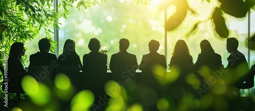 Wallpaper Mural Silhouettes of People Looking Through a Window Torontodigital.ca